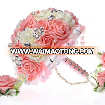 Artificial flower bouquet newest kiss ball wedding decoration